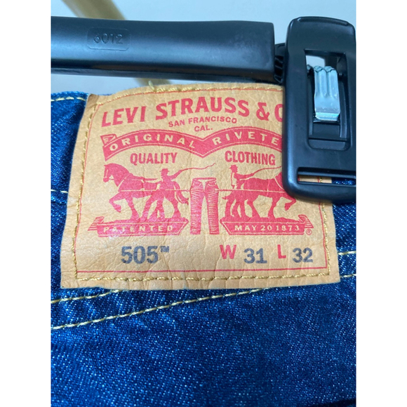 Levi’s 505 Straight Leg Jeans Classic Americana Dark Wash Y2K Revival Fit 90s - Picture 5 of 7